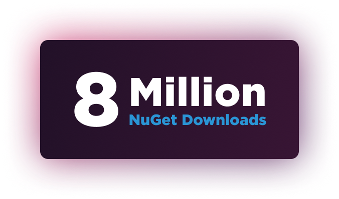 over 8 million Nuget downloads