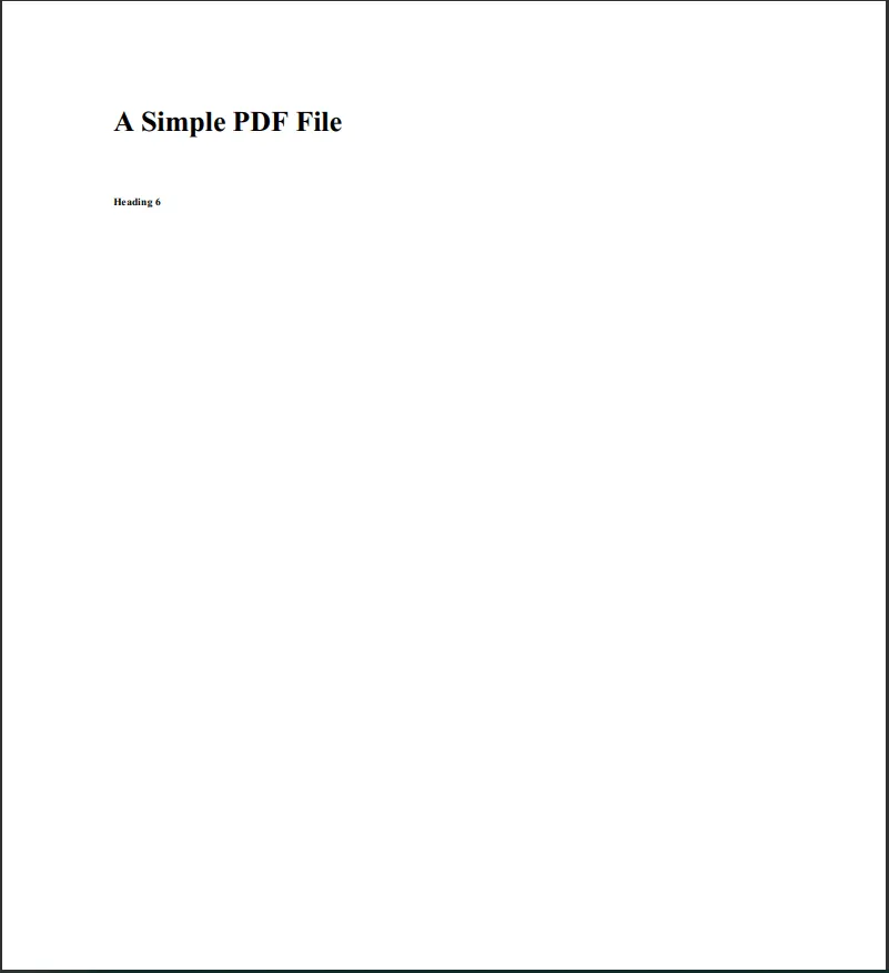 5 steps to Generate a PDF File in C# using IronPDF, Figure 13: Output file