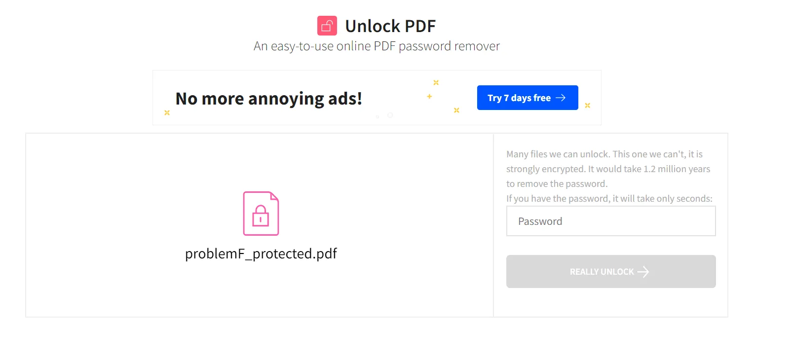 How to Remove a Password from a PDF File, Figure 11: Unlock PDF