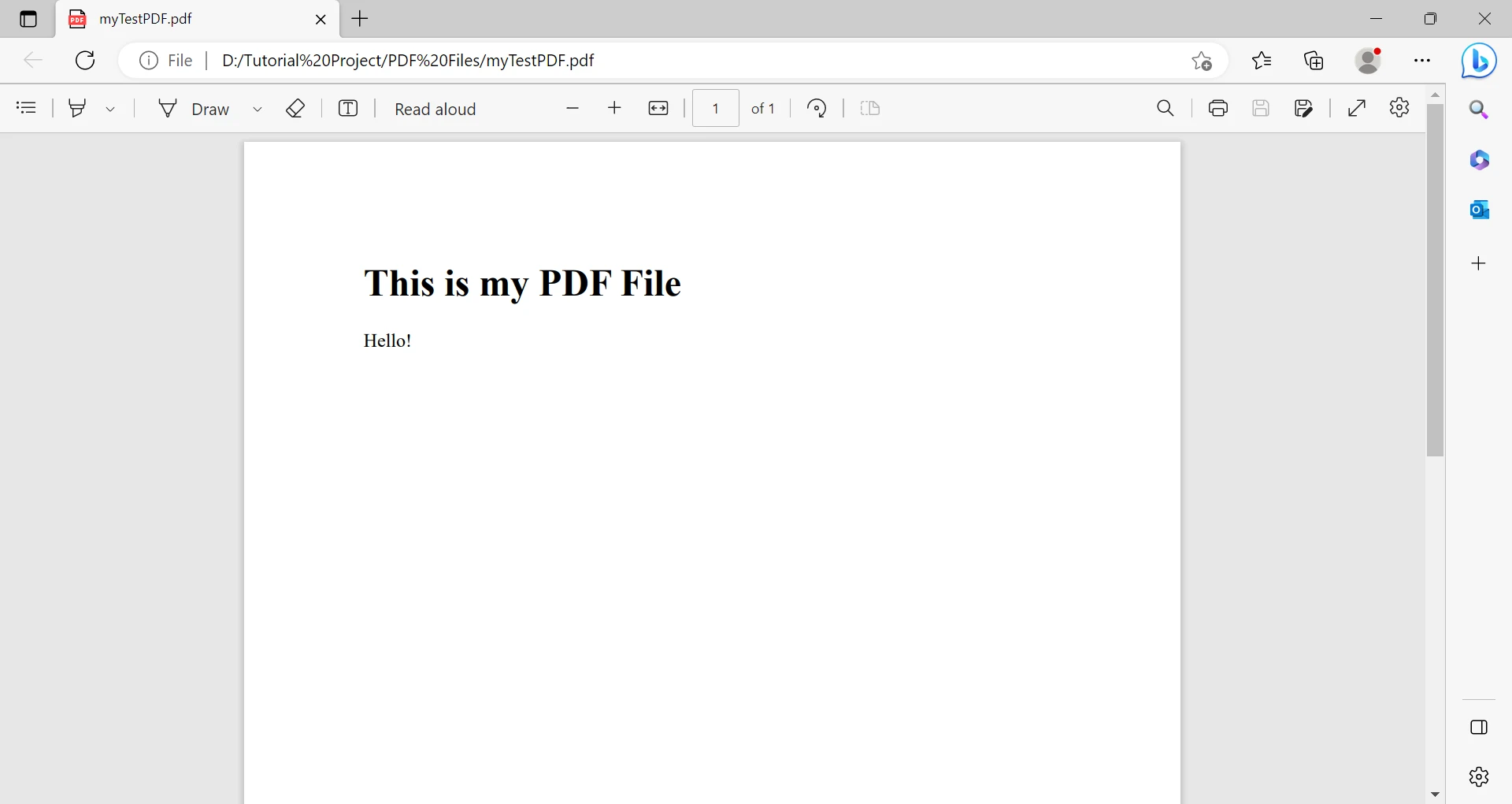 How to Save PDF File in C# (Beginner Tutorial), Figure 9: Created PDF file