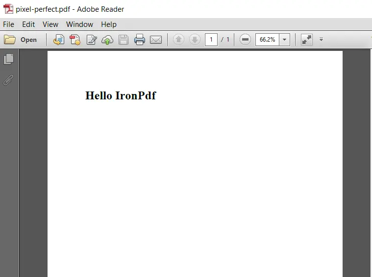 How to Create PDF Files in .NET Using IronPDF, Figure 7: URL to PDF Document