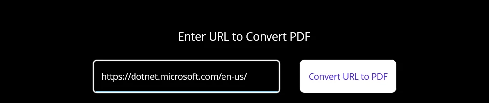 How to View PDF in .NET MAUI (Step-by-Step) Tutorial, Figure 4: URL to PDF