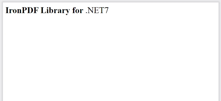 How to Edit A PDF File in Node.js: Figure 3 - OUTPUT: replacedPDF.pdf displaying the replaced text IronPDF Library for .NET7