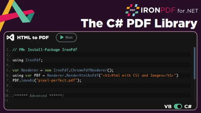 PDF Viewer C# Windows Application (Tutorial), Figure 1: HTML to PDF