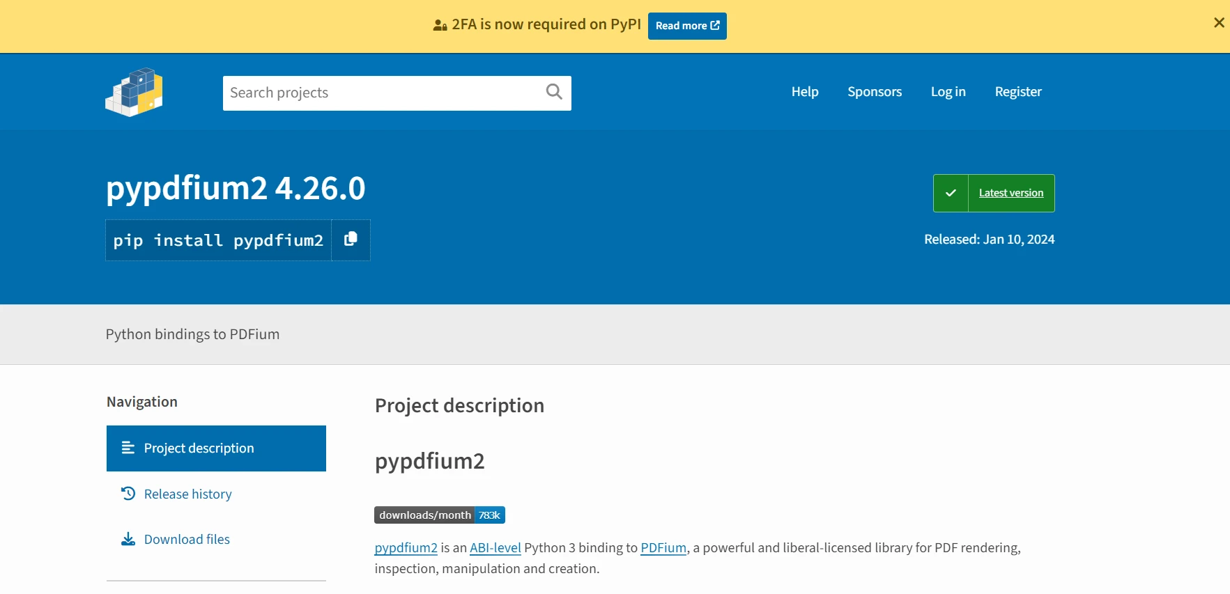 A Comparison Between IronPDF For Python & PDFium Python: Figure 4 - PDFium Binaries