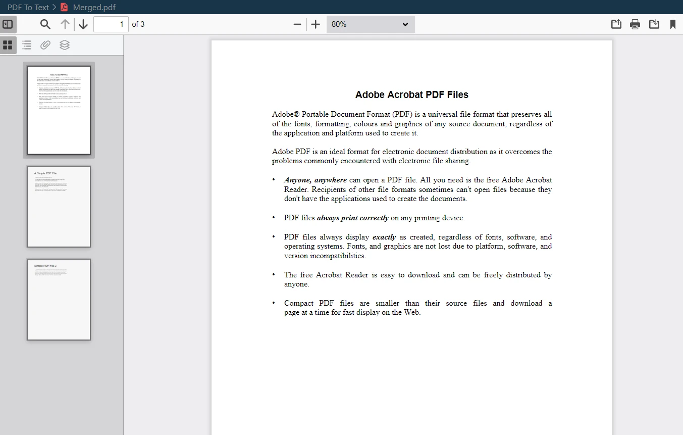 Python PdfWriter (Code Example Tutorial): Figure 2 - Merged PDF Output