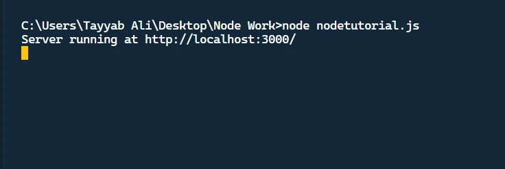 What is Node.jS used for: Figure 3 - Console output from the previous code