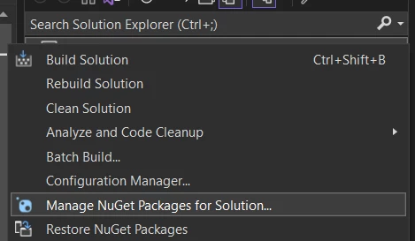 How to Convert Word to PDF in C# (Tutorial), Figure 4: NuGet Package Manager