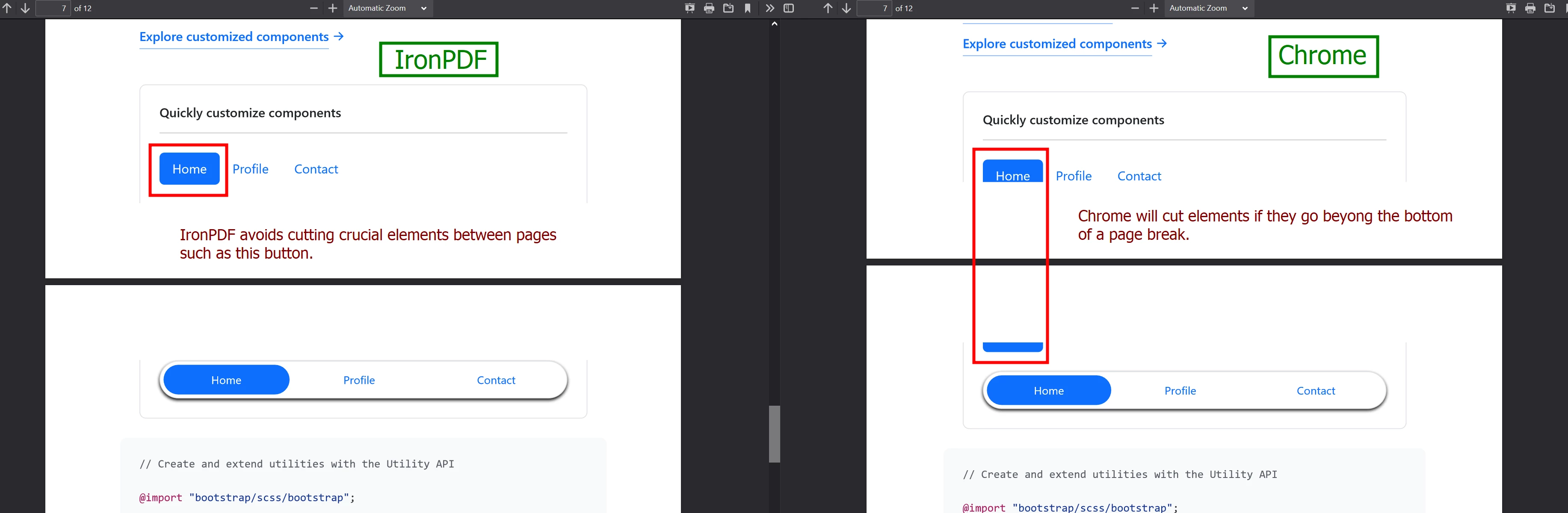 Button Cut off in Chrome but not in IronPDF