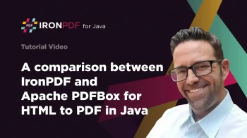 A Comparison between IronPDF and Apache PDFBox for HTML to PDF in Java