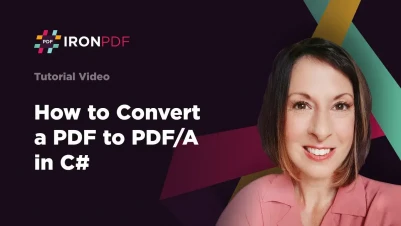 How to Convert PDF to PDF/A in C# Using IronPDF