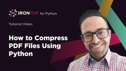 How to Compress PDF Files Using Python | IronPDF