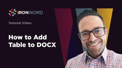 How to Add Table to DOCX C# | IronWord