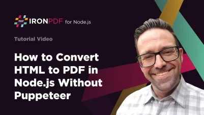How to Convert HTML to PDF in Node js without Pupateer