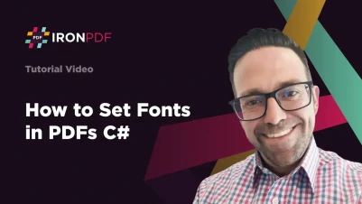 How to set fonts in PDFs C#
