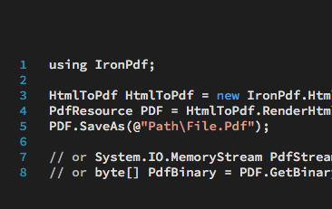 Tutorial + Ejemplos de Código C# HTML to PDF | C Sharp & VB.NET Tutorial
