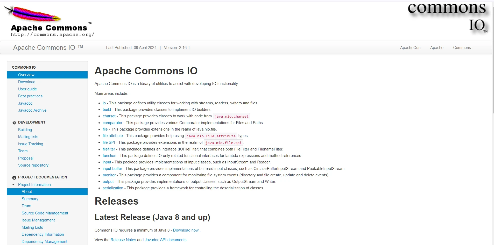 Apache Commons IO (Cómo funciona para desarrolladores): Figura 1