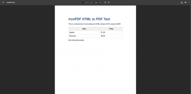 如何在 ASP 中将 HTML 转换为 PDF