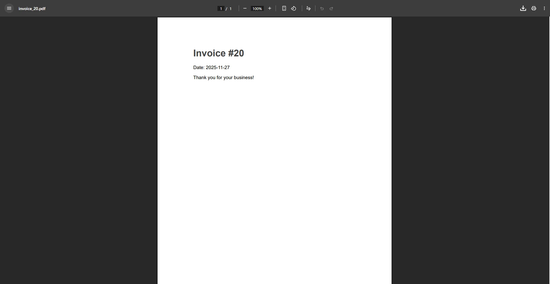 How to Create an ASP.NET Core MVC PdfViewer with IronPDF: Image 4 - Generated PDF