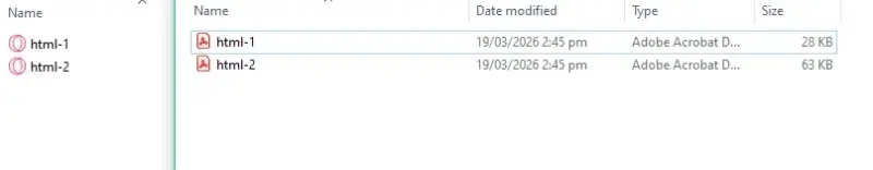 Output files