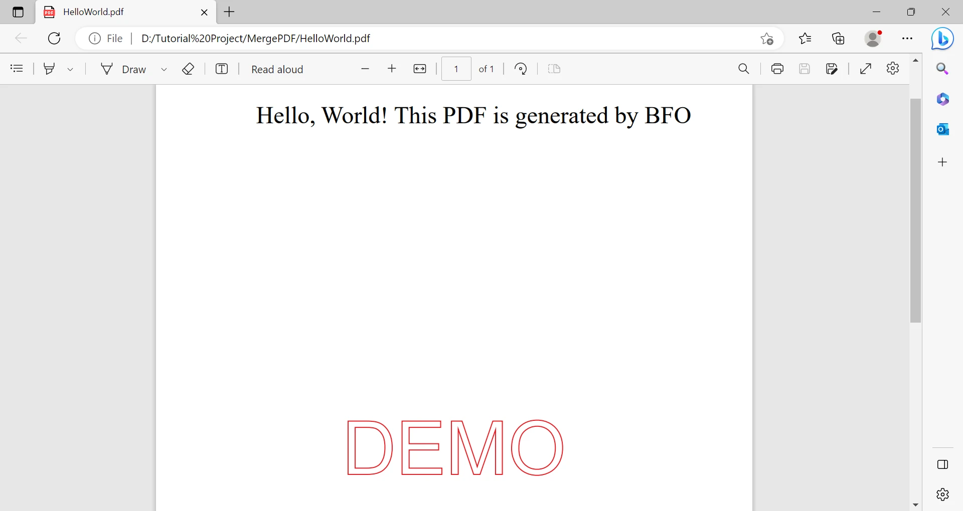 IronPDF for Java 与 BFO Java PDF 库的比较：图 6