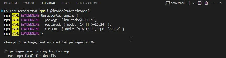 BPMN JS npm（對開發人員的運作方式）：圖 2 - IronPDF