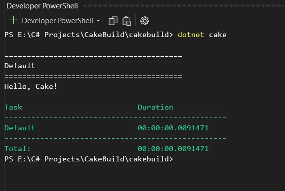CakeBuilder .NET (How It Works For Developers): Figure 6 - Output
