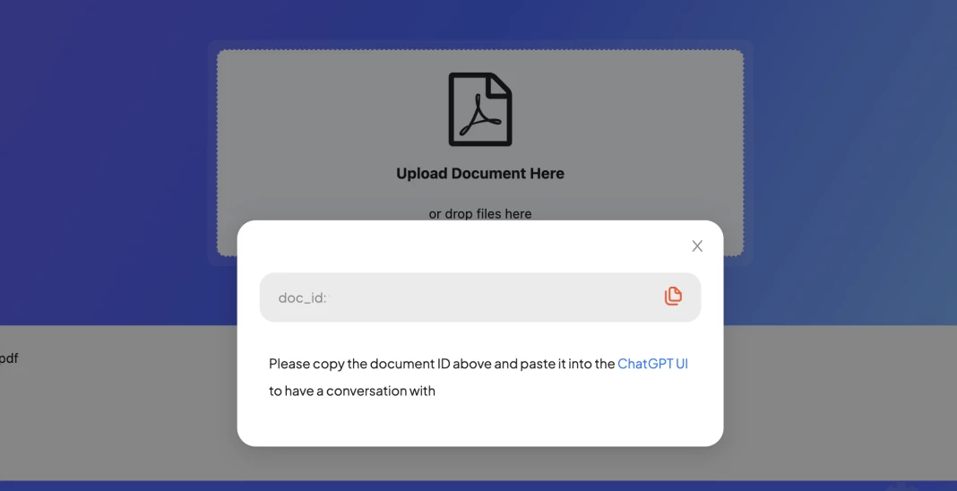 ChatGPT Read PDF (Beginner Tutorial): Figure 7 - Document ID