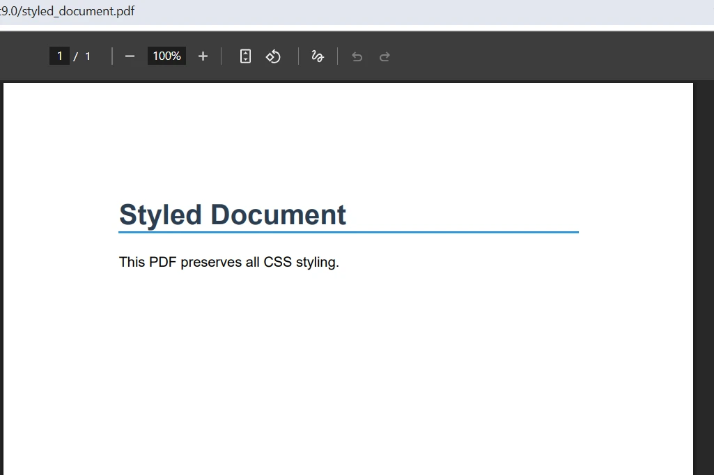 Classic ASP: Generate PDF from HTML Using IronPDF: Image 6 - Formatted PDF Output