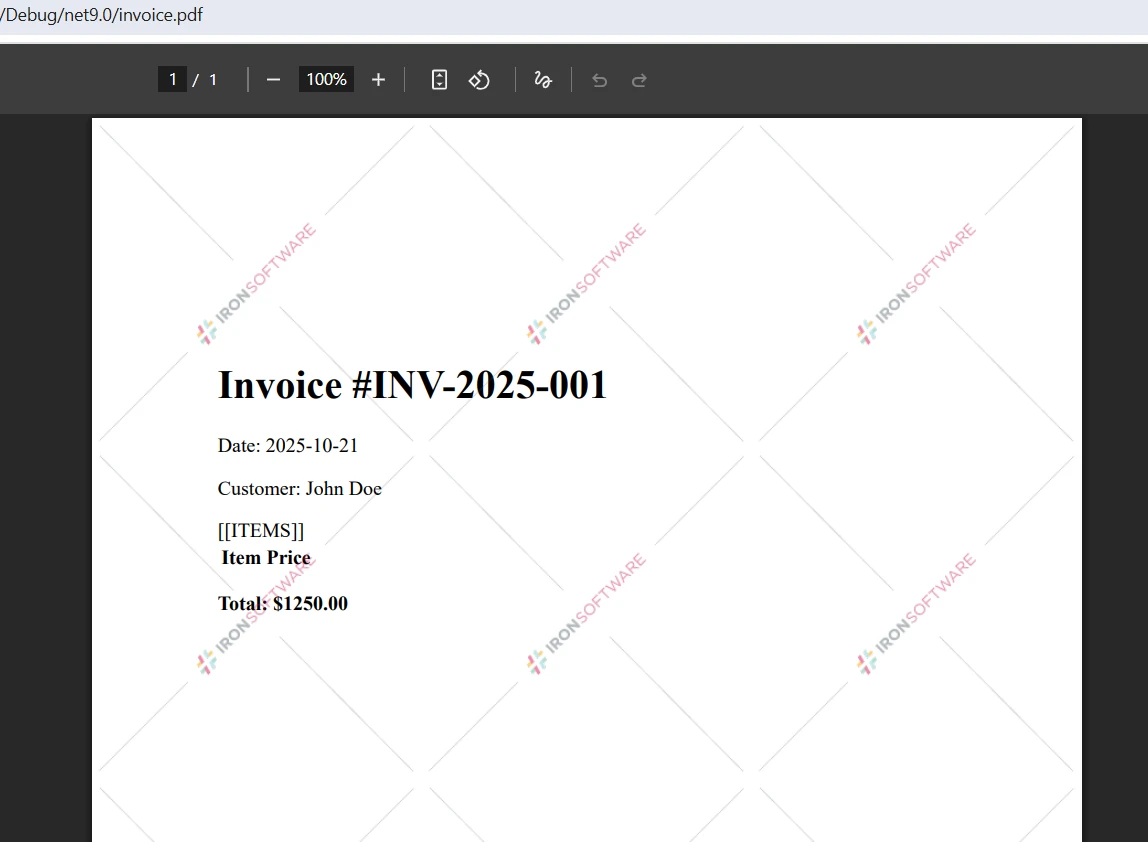How to Compare Two PDF Files in C#: Figure 4 - Sample PDF Input 1