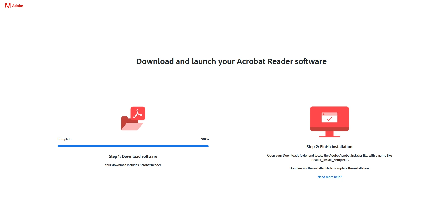 How to Convert Color PDFs to Grayscale: Figure 2 - Downloading Adobe Acrobat