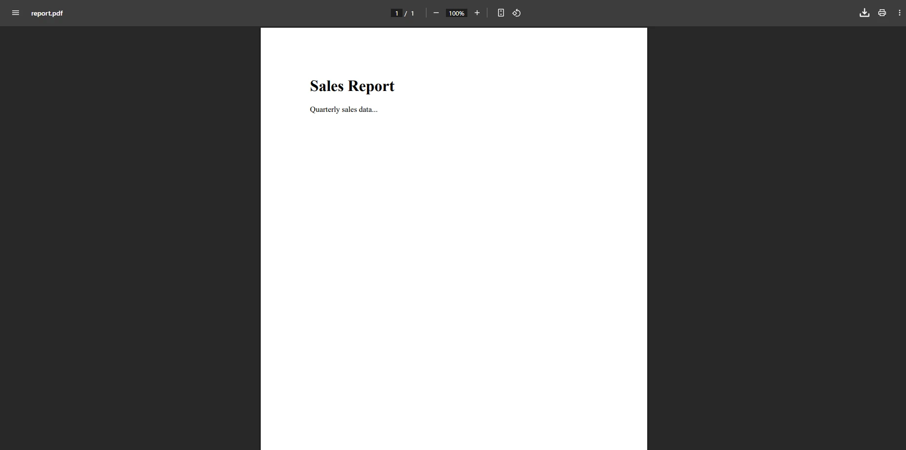 How to Convert Webpage to PDF in ASP.NET using C# and IronPDF: Image 1 - Simple HTML to PDF output