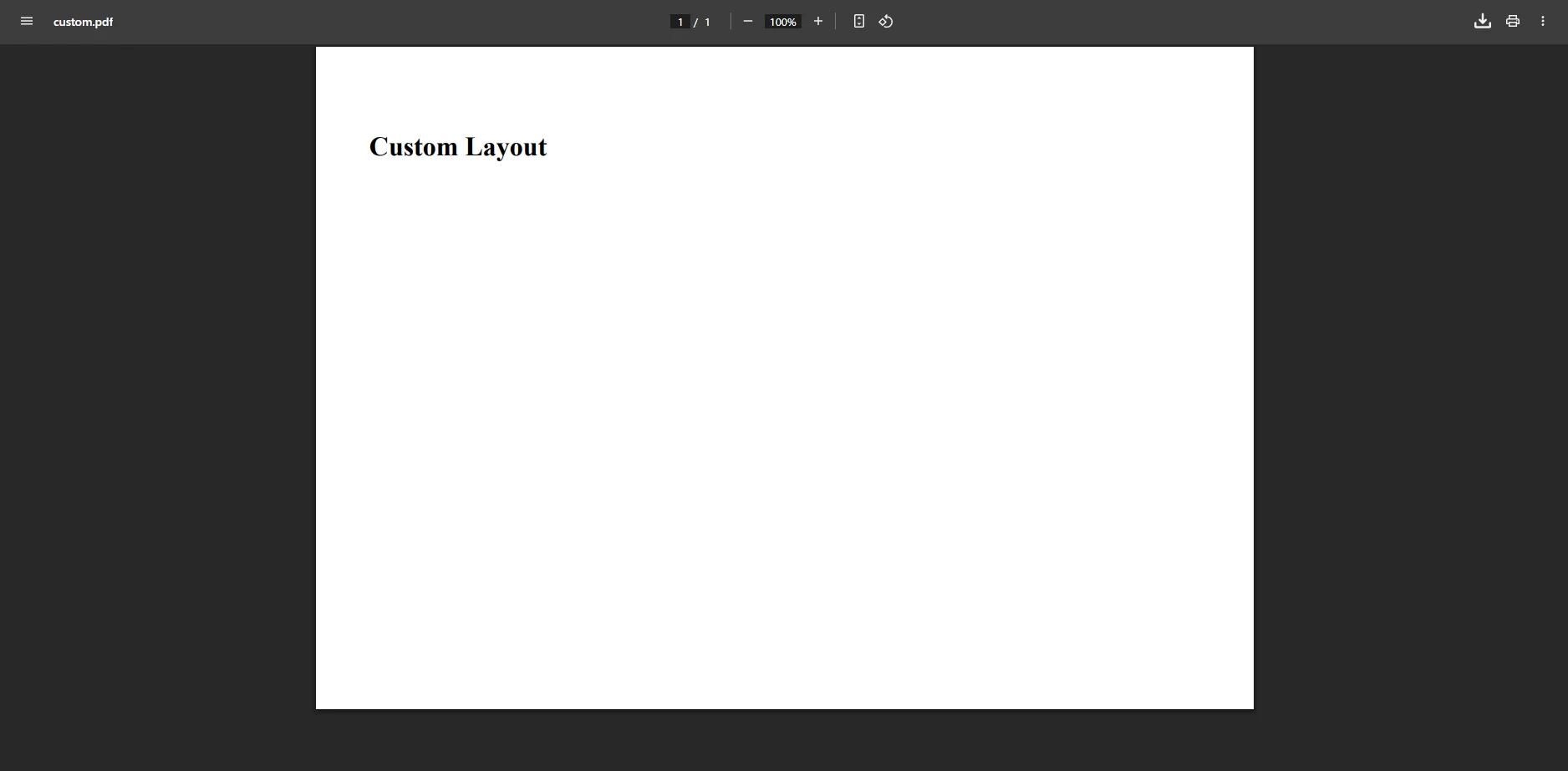 How to Convert Webpage to PDF in ASP.NET using C# and IronPDF: Image 5 - Custom PDF