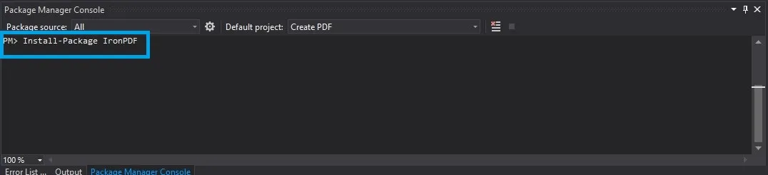 C# Create PDF (Code Example Tutorial), Figure 07: Installation step