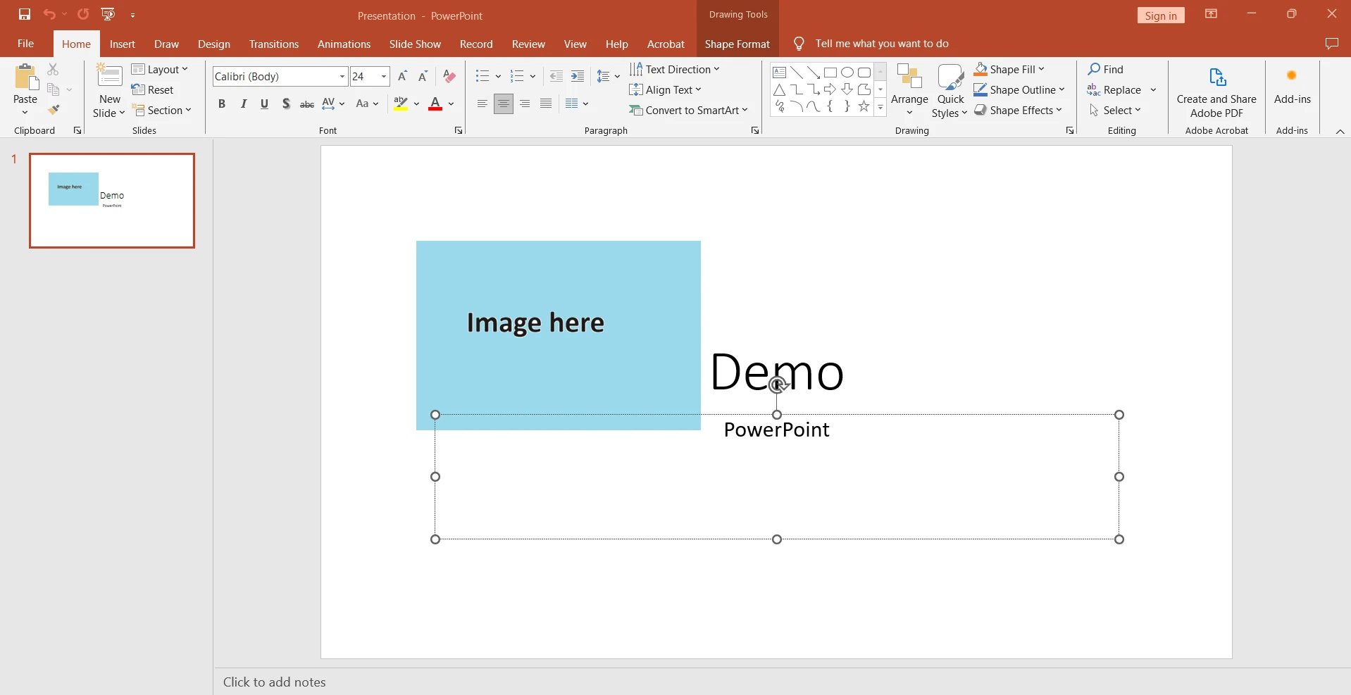 How to use C# to create a PowerPoint presentation: Figure 4