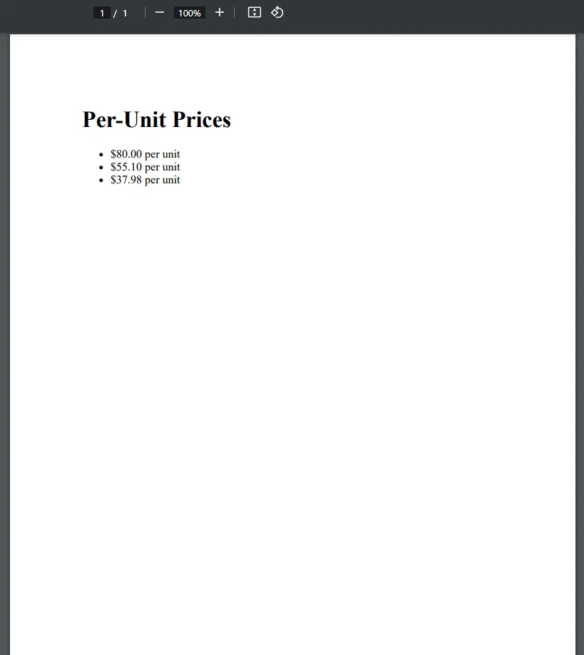 C# Integer Division  (How it Works for Developers): Figure 4 - PDF Ouput