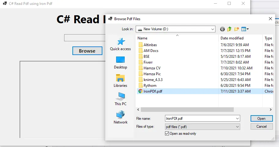 C# Read PDF File: Easy Tutorial, Figure 8: PDF documents