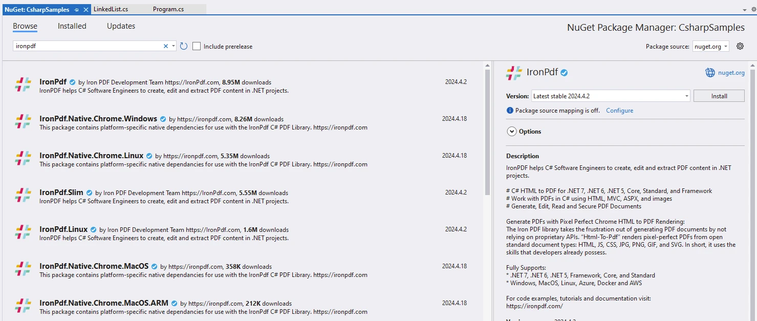 C# Reverse String (How It Works For Developers): Figure 4 - IronPDF