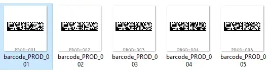 Cómo generar un código de barras de matriz de datos en C#: Figura 5 - Ejemplo de código de salida