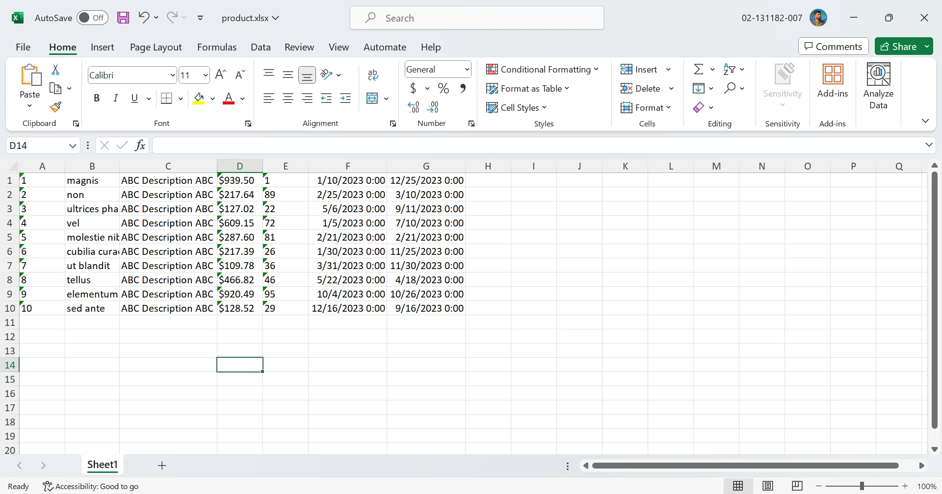 Datatables .NET (How It Works For Developer): Figure 5 - Excel Output
