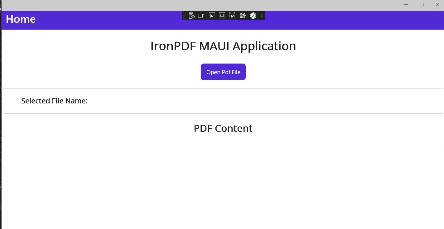 How to Display PDF Embedded Text in .NET MAUI: Figure 6