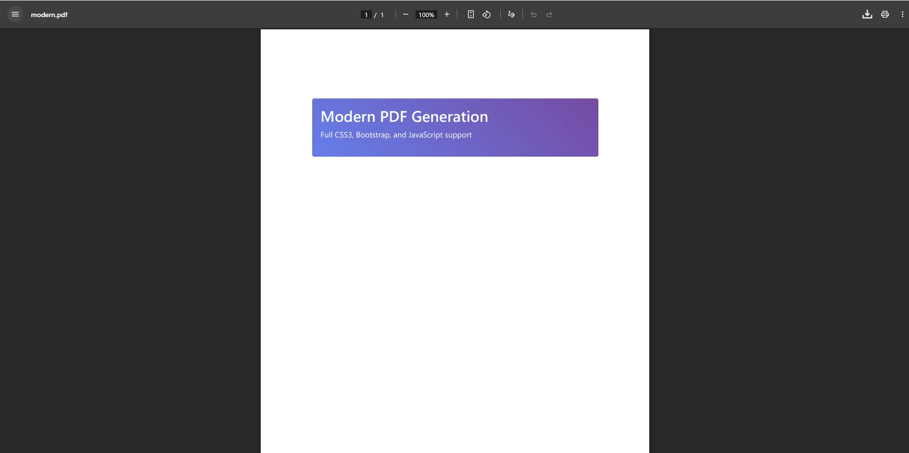 Generate PDF Using iTextSharp in MVC vs IronPDF: A Complete Comparison: Image 3 - IronPDF output PDF file