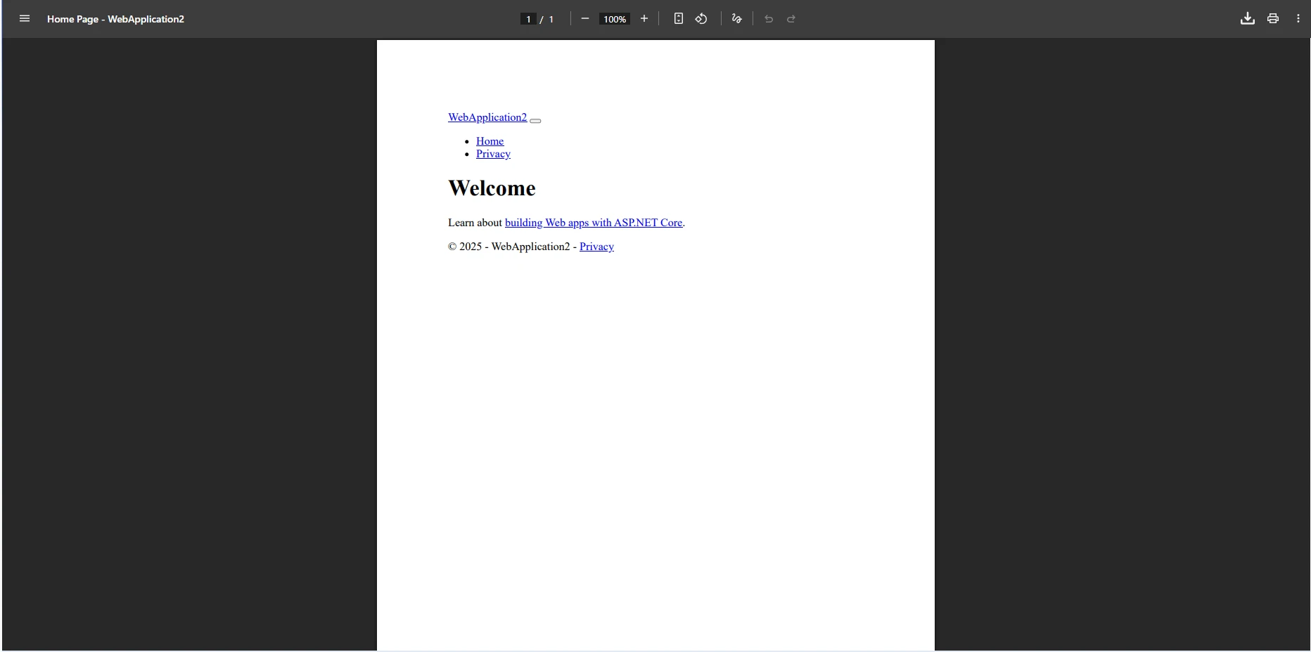 Generate PDF Using iTextSharp in MVC vs IronPDF: A Complete Comparison: Image 4 - IronPDF output for Razor View to PDF