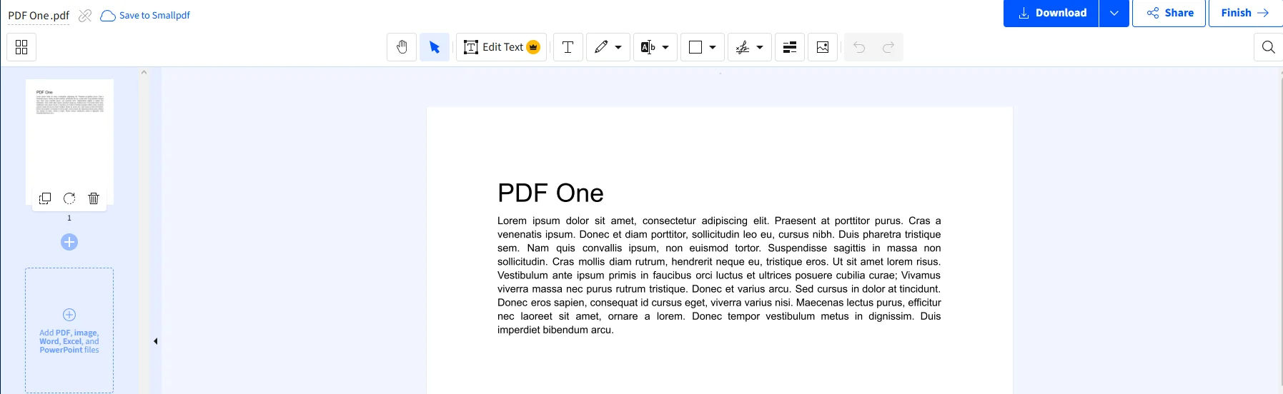 Upload your PDF