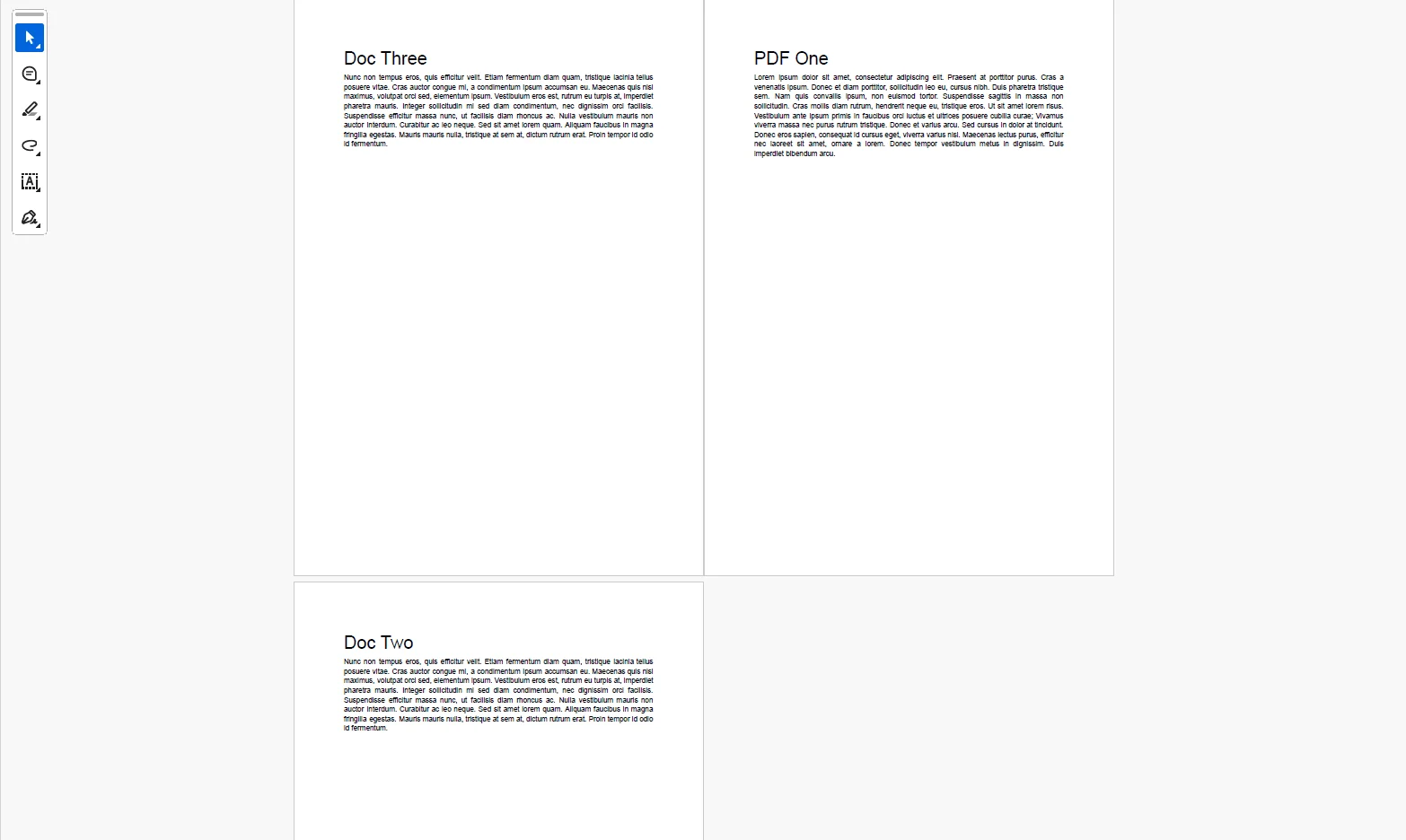 Merged PDF output