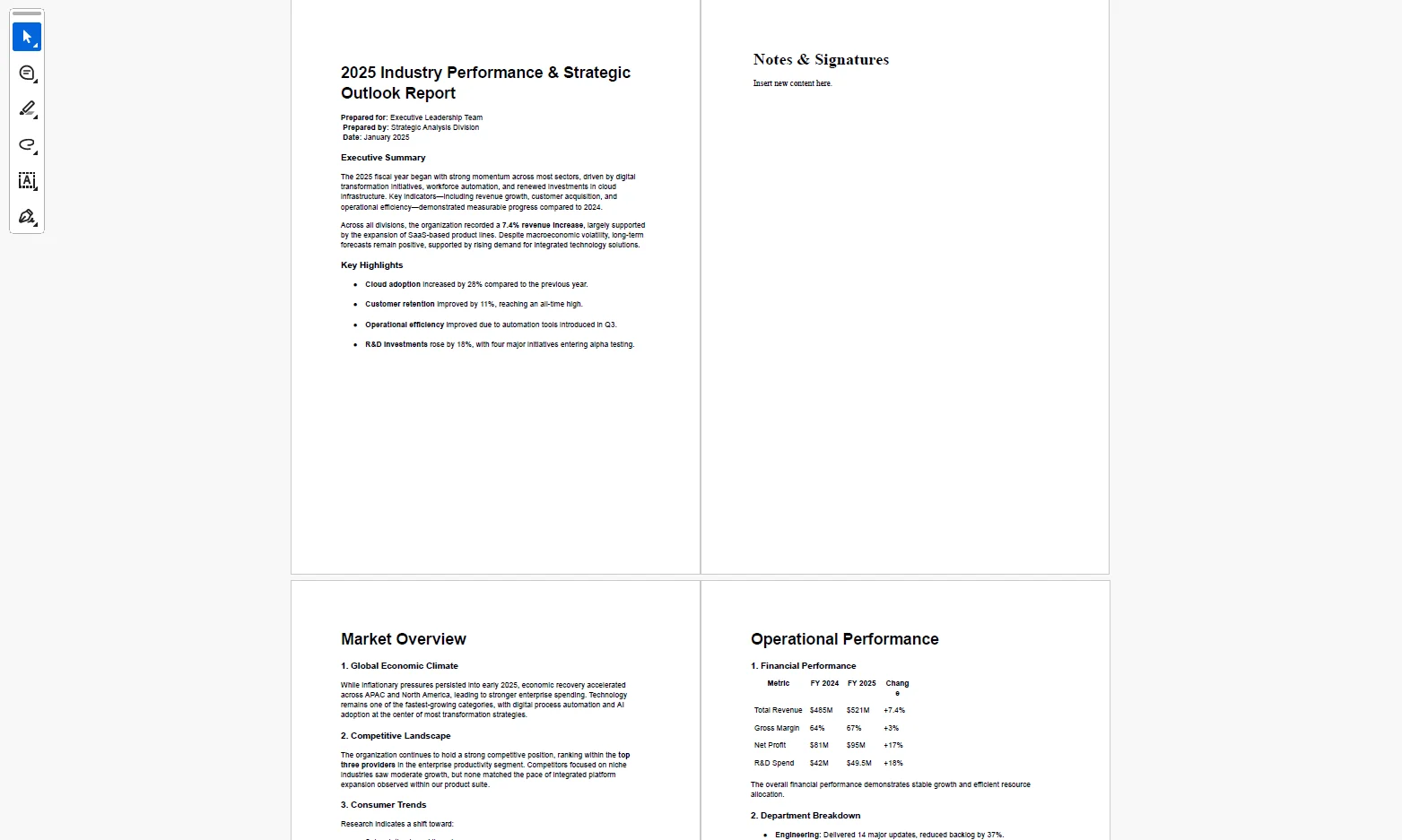 PDF output with added blank page