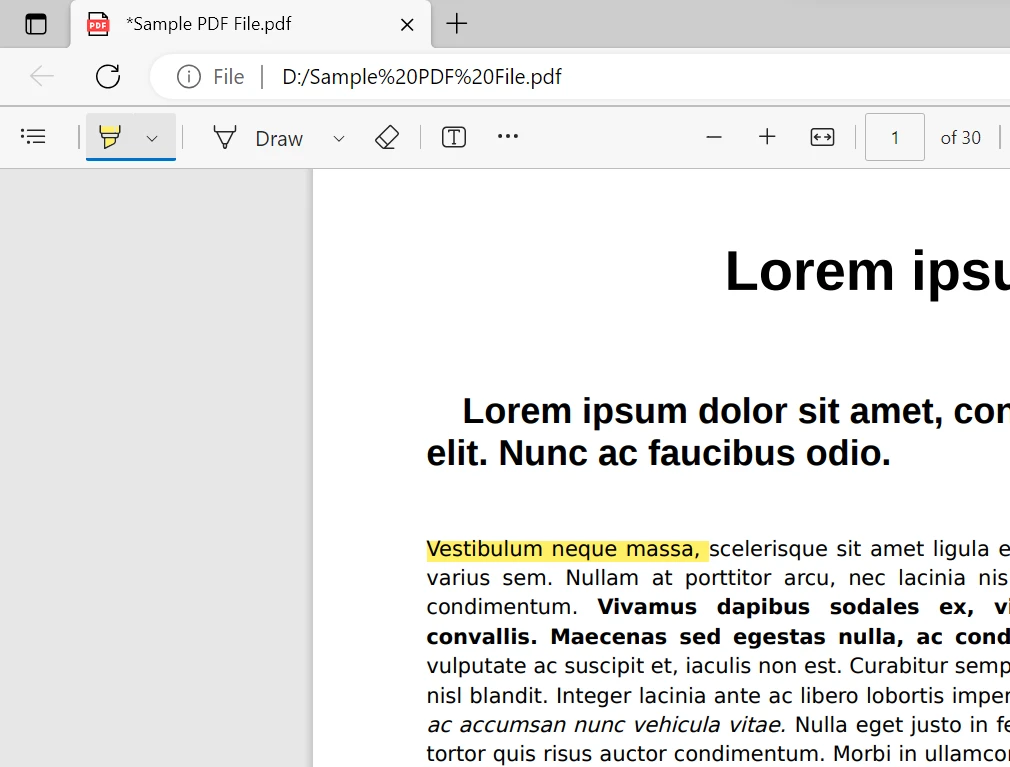 How to Annotate a PDF File (Beginner Tutorial): Figure 10 - Brush icon