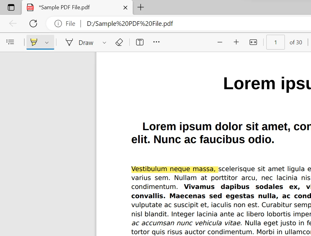 Cómo anotar un archivo PDF (Tutorial para principiantes): Figura 10 - Icono del pincel