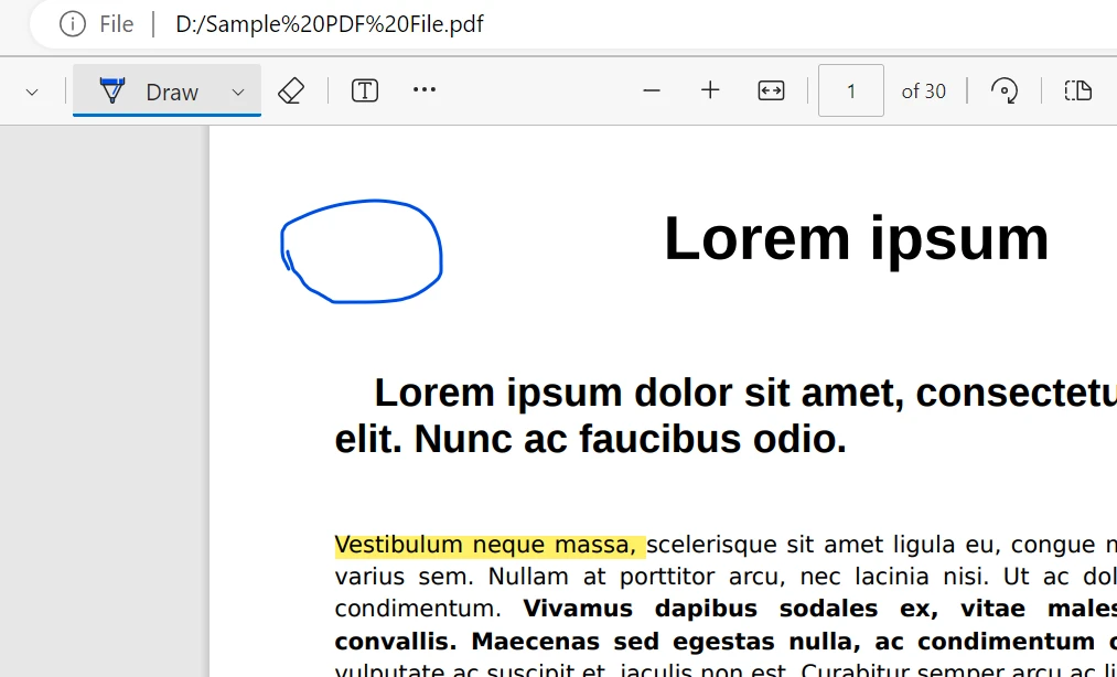 Cómo anotar un archivo PDF (Tutorial para principiantes): Figura 11 - Icono de dibujo