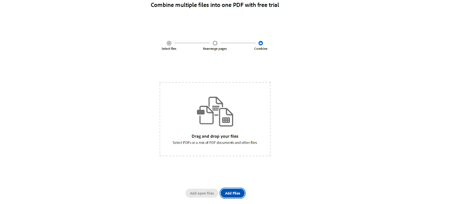 How to Combine PDF Files: The Definitive, Step-by-Step Guide: Image 4 - Add files